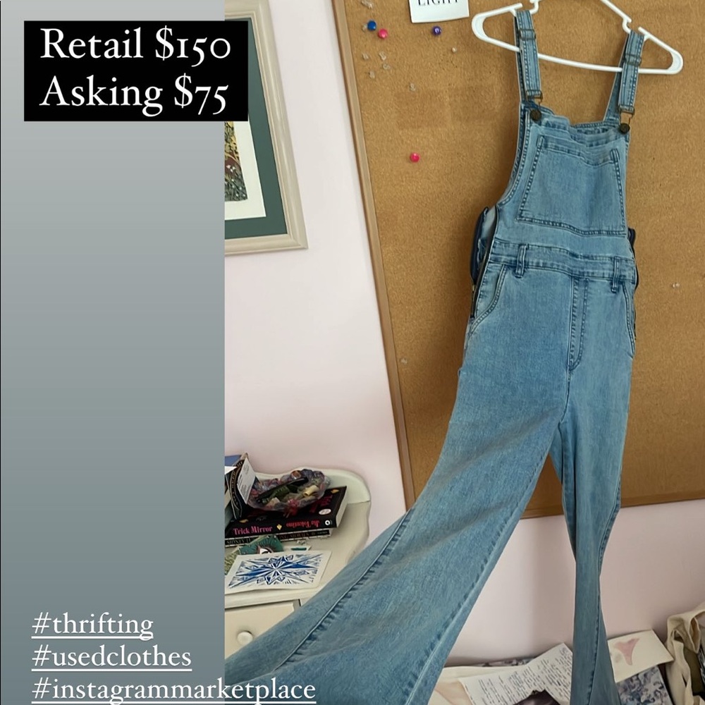 Show me your mumu stretch flare overalls